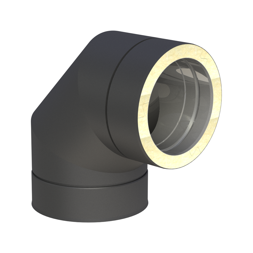 Jeremias DW-BLACK Winkel 90° – Schwarz, RAL 9011
