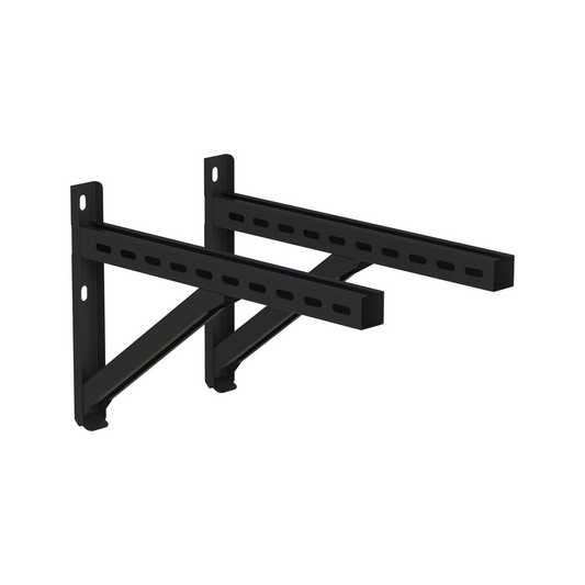 Jeremias DW-BLACK Wandstütze und Querträger Typ II 500 mm – Schwarz, RAL 9011