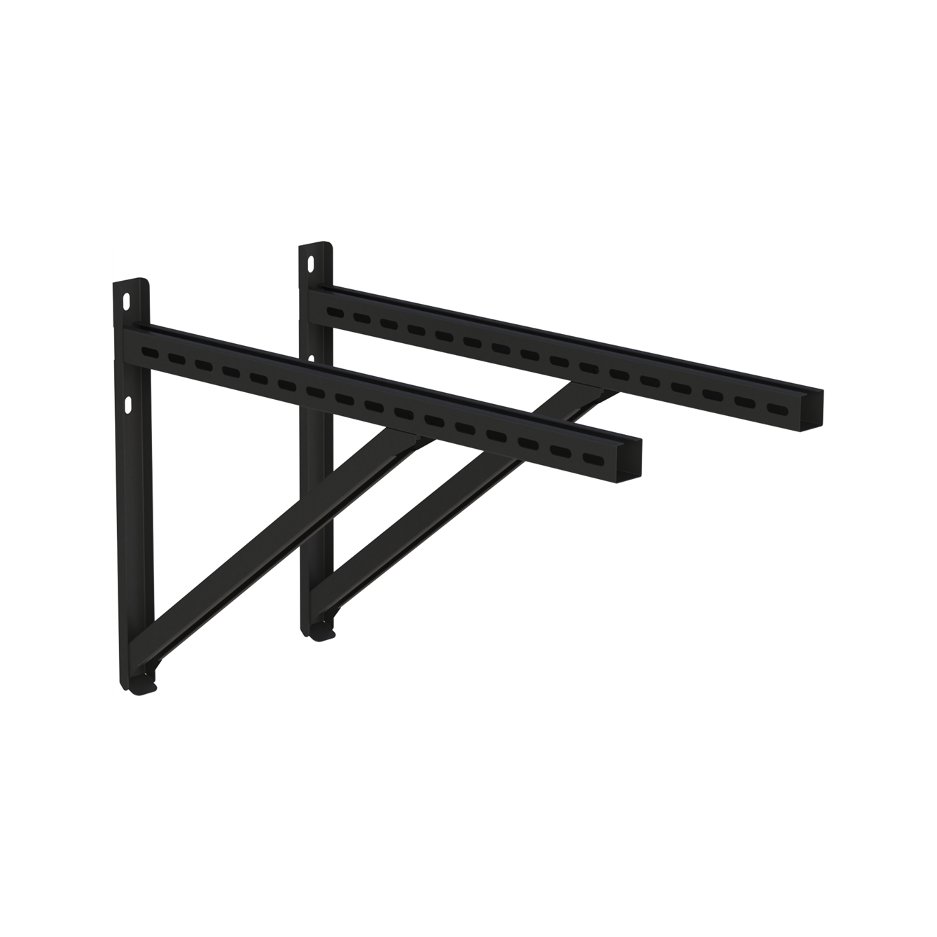 Jeremias DW-BLACK Wandstütze und Querträger Typ III 750 mm – Schwarz, RAL 9011