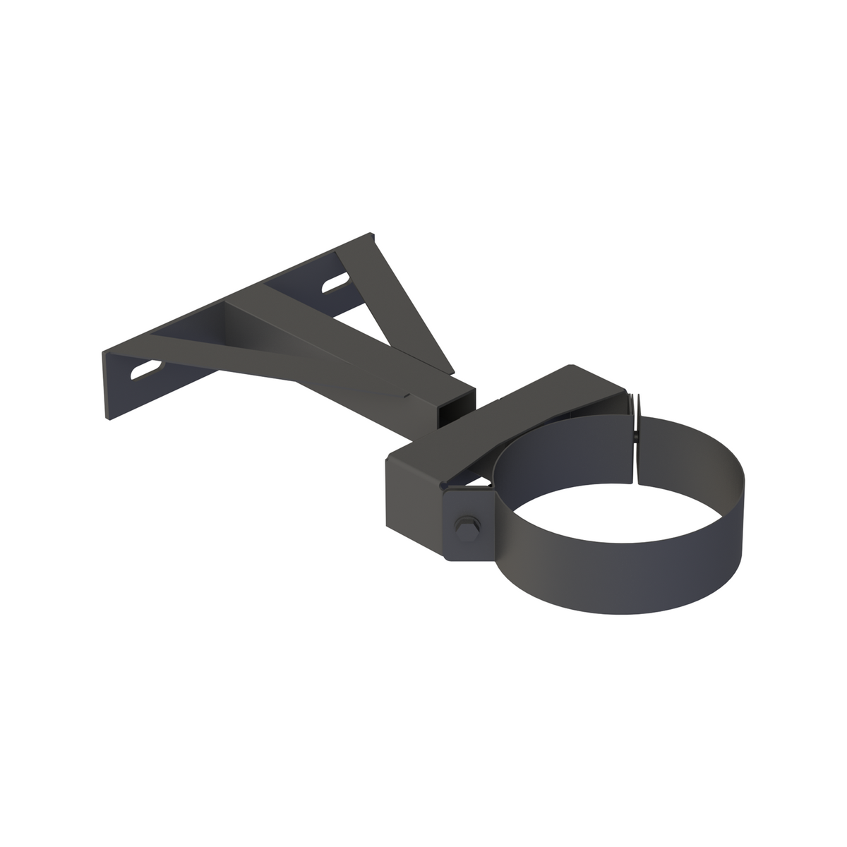 Jeremias DW-BLACK Wand- und Kopfteil für Wandhalter, Wandabstand ab 250 mm – Schwarz, RAL 9011