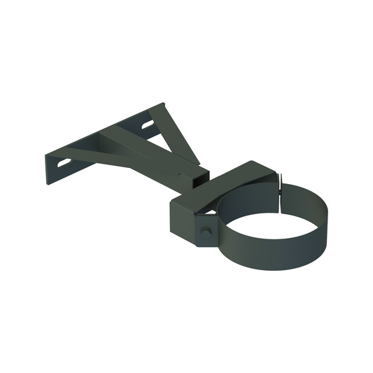 Jeremias DW-GREY Wand- und Kopfteil für Wandhalter, Wandabstand ab 250 mm – Anthrazitgrau, RAL 7016