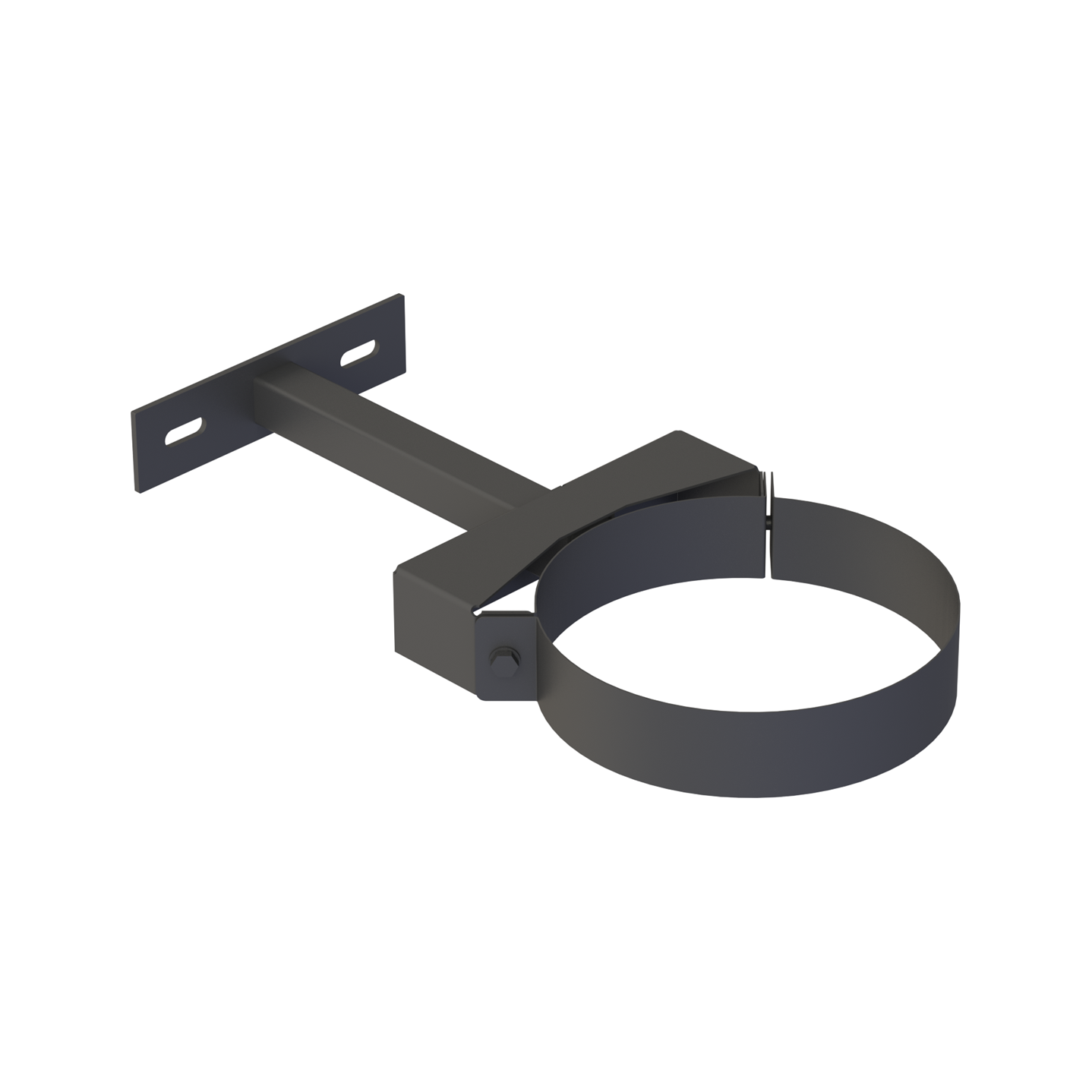 Jeremias DW-BLACK Wand- und Deckenabstandshalter verstellbar 50–250 mm, einstrebig – Schwarz, RAL 9011