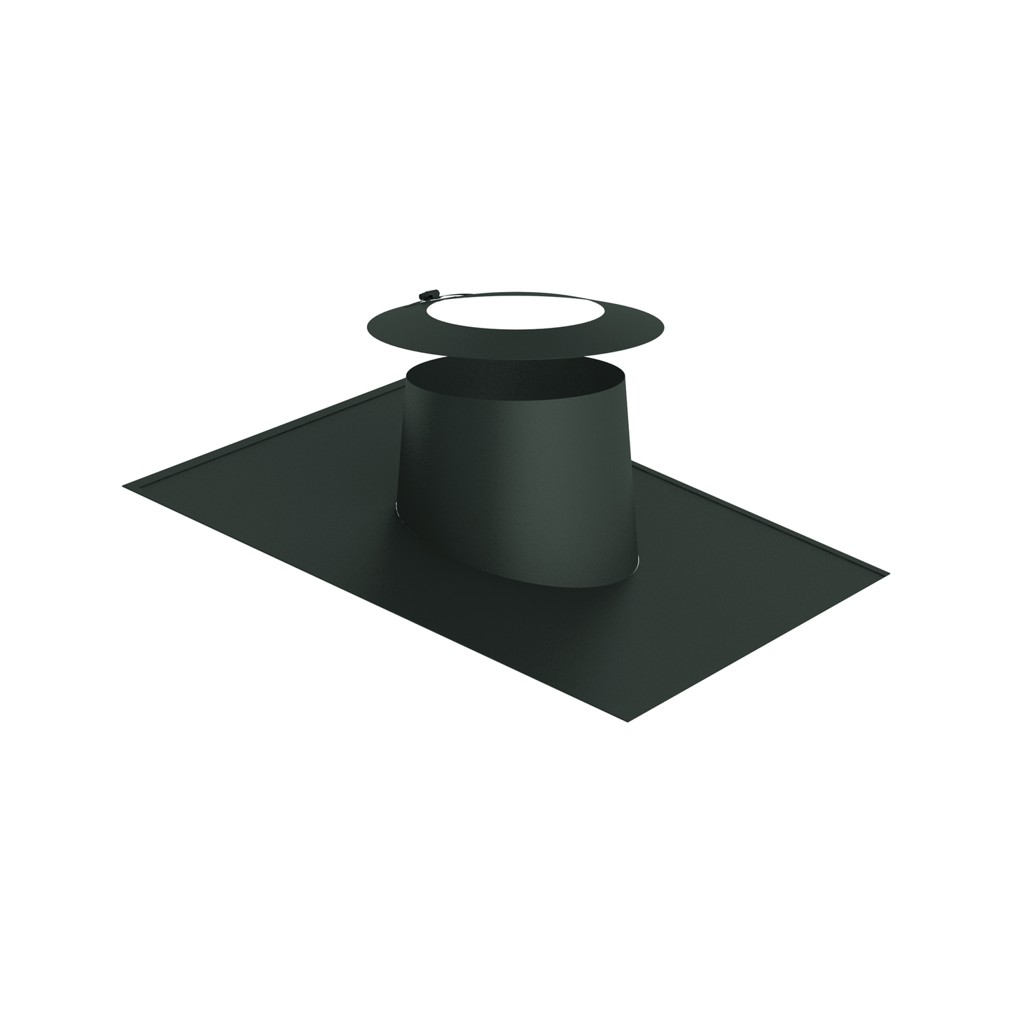 Jeremias DW-GREY Dachdurchführung 5–15° mit Elastomerrand grau und Wetterkragen – Anthrazitgrau, RAL 7016