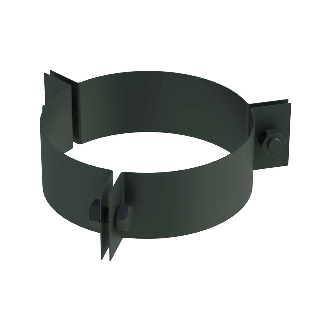 Jeremias DW-GREY 3-Punkt-Abspannschelle – Anthrazitgrau, RAL 7016