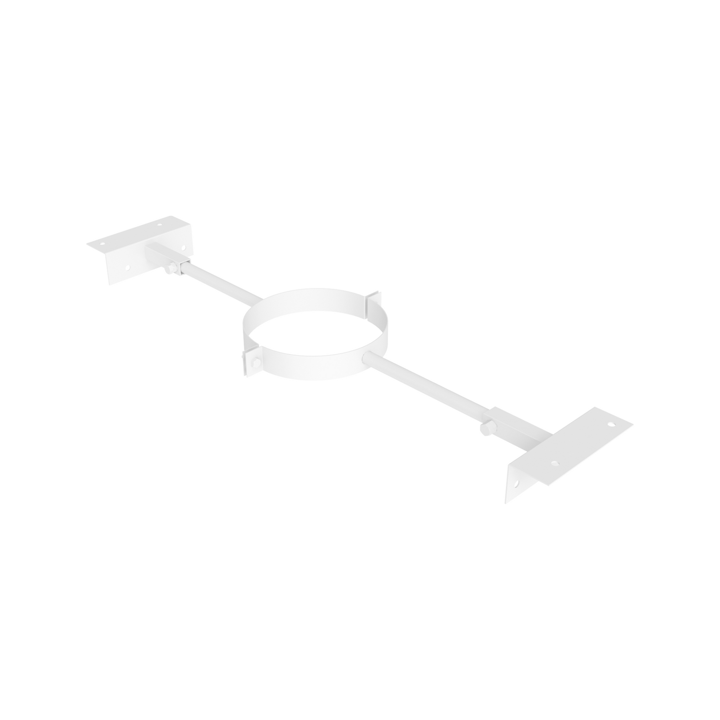 Jeremias DW-WHITE Sparrenhalter verstellbar 500–900 mm – Weiß, RAL 9010