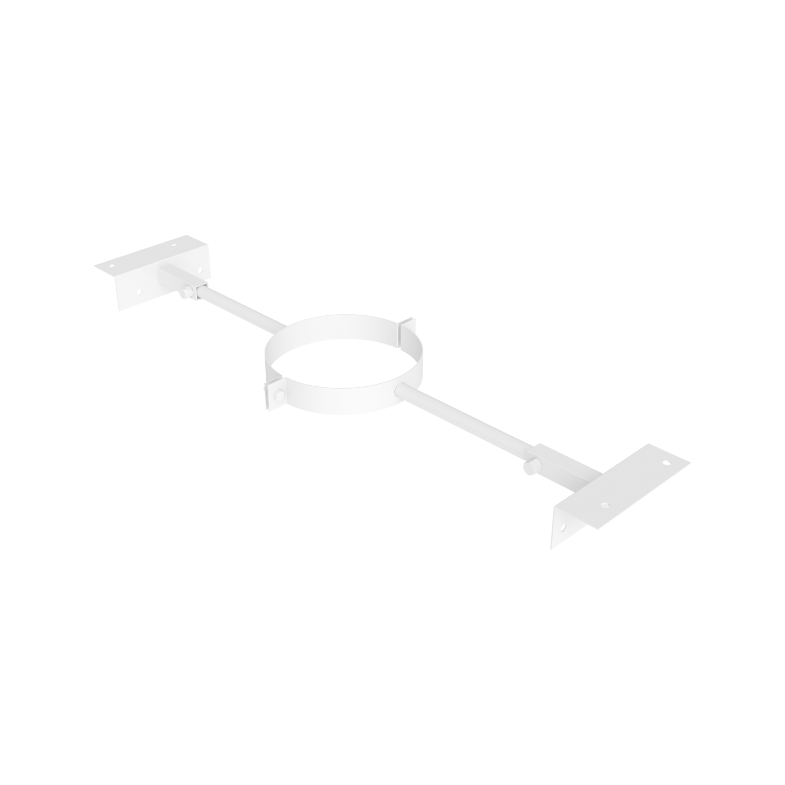 Jeremias DW-WHITE Sparrenhalter verstellbar 500–900 mm – Weiß, RAL 9010