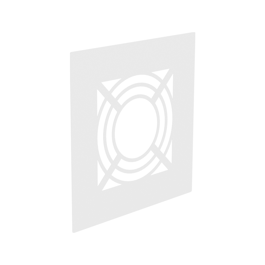 Jeremias DW-WHITE Deckenblende für Hinterlüftung, einteilig, 0° – Weiß, RAL 9010