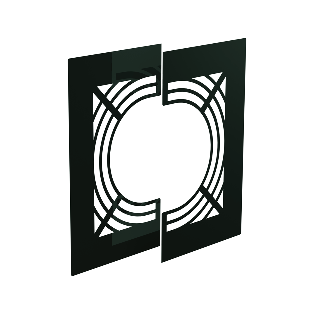 Jeremias DW-GREY Deckenblende für Hinterlüftung, zweiteilig, 0° – Anthrazitgrau, RAL 7016
