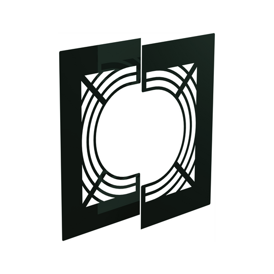 Jeremias DW-GREY Deckenblende für Hinterlüftung, zweiteilig, 0° – Anthrazitgrau, RAL 7016