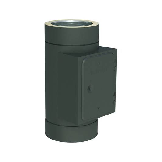 Jeremias DW-GREY Revisionselement (bis 600 °C/N1), eckige Öffnung 210 × 140 mm – Anthrazitgrau, RAL 7016