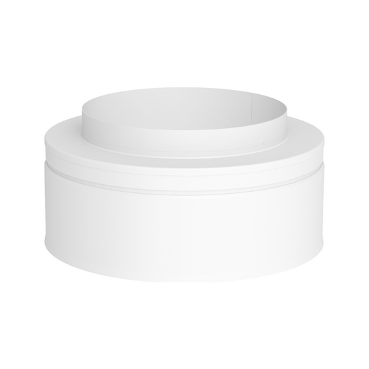 Jeremias DW-WHITE Mündungsabschluss (bis 450 °C/N1) – Weiß, RAL 9010