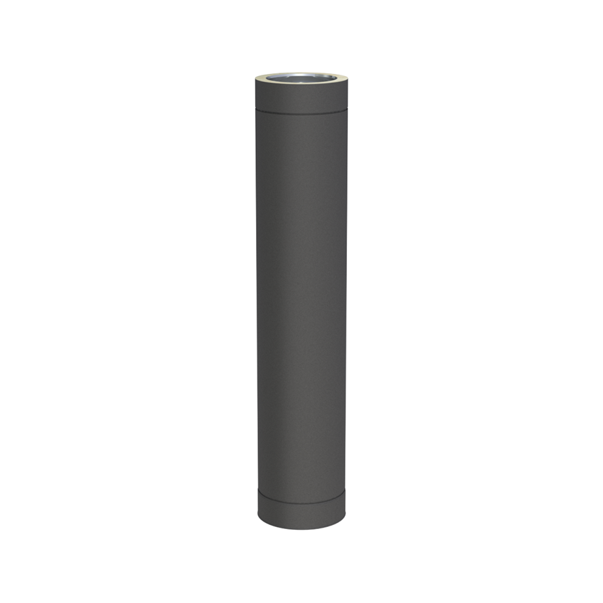 Jeremias DW-BLACK Längenelement 1000 mm – Schwarz, RAL 9011