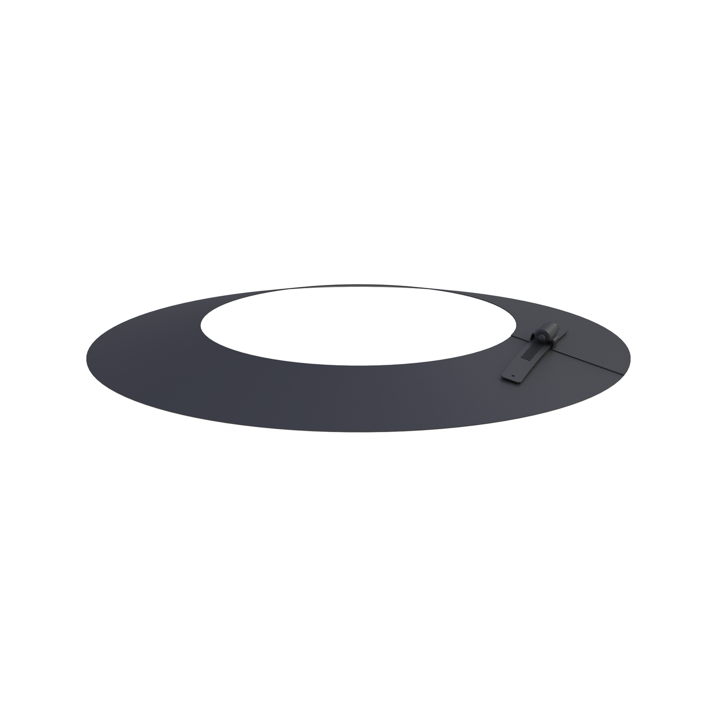 Jeremias DW-BLACK Wetterkragen/Wandrosette – Schwarz, RAL 9011
