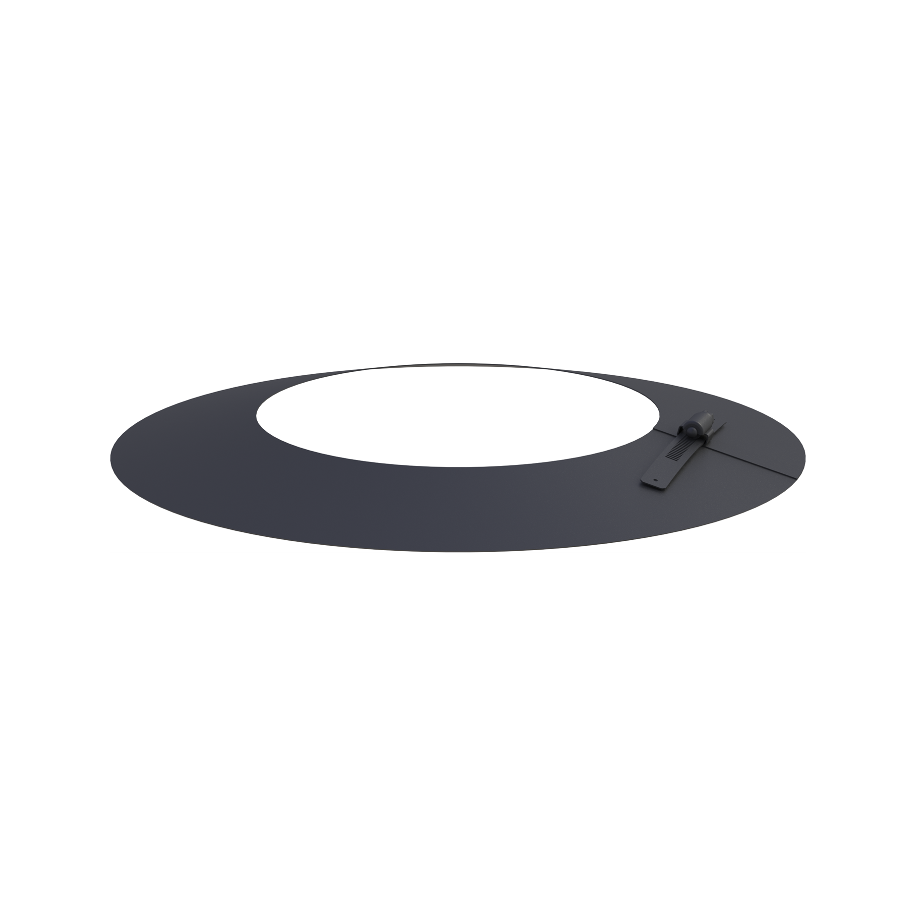 Jeremias DW-BLACK Wetterkragen/Wandrosette – Schwarz, RAL 9011