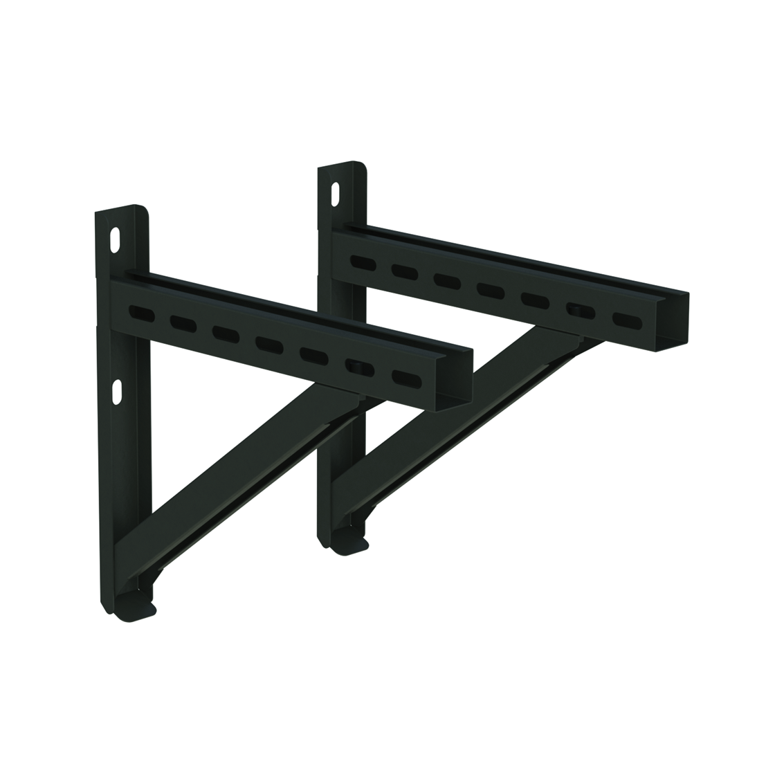 Jeremias DW-GREY Wandstütze und Querträger Typ I 350 mm – Anthrazitgrau, RAL 7016