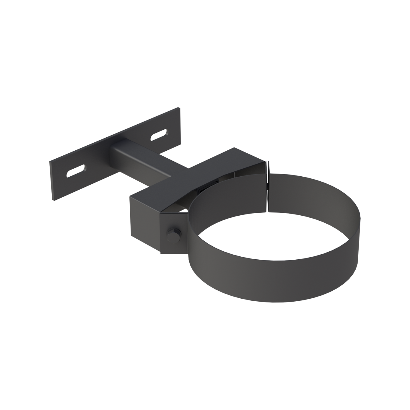 Jeremias DW-BLACK Wandhalter verstellbar 50–150 mm, einstrebig – Schwarz, RAL 9011