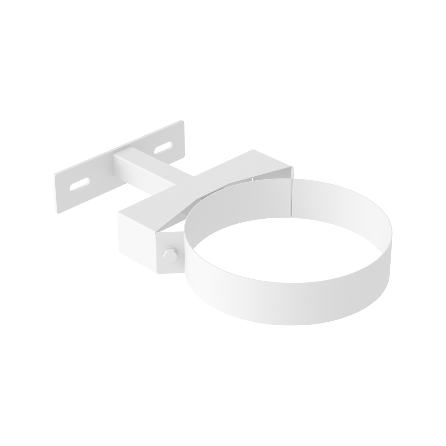 Jeremias DW-WHITE Wandhalter verstellbar 50–150 mm, einstrebig – Weiß, RAL 9010