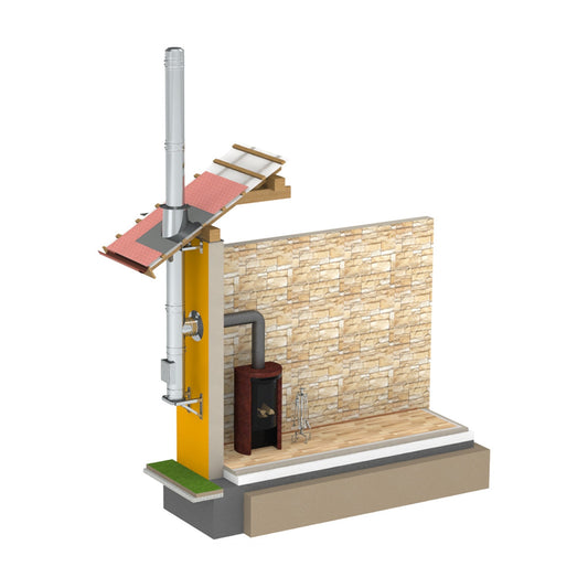 Jeremias DW-FU Edelstahlschornstein-Bausatz 9 m