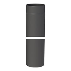 Jeremias FERRO-LUX Gerades Ofenrohr, 1000 mm, Schwarz