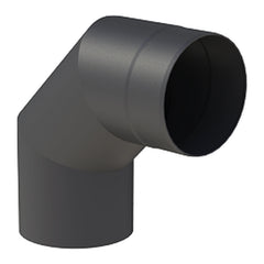 Jeremias FERRO-LUX Ofenrohrbogen 90°, Schwarz, Ohne Tür