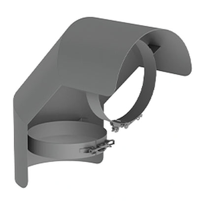 Jeremias FERRO-LUX Strahlungsschutz für Bogen 90 Grad, Gussgrau, Stehend