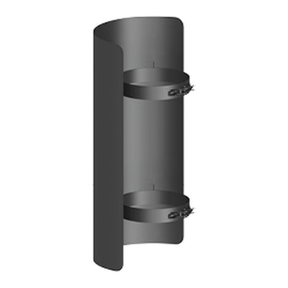 Jeremias FERRO-LUX Strahlungsschutz für gerades Ofenrohr, 500 mm, Schwarz