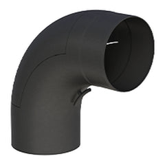 Jeremias FERRO-LUX Vollformbogen 90° mit Tür, DN 150, Schwarz, mit Tür