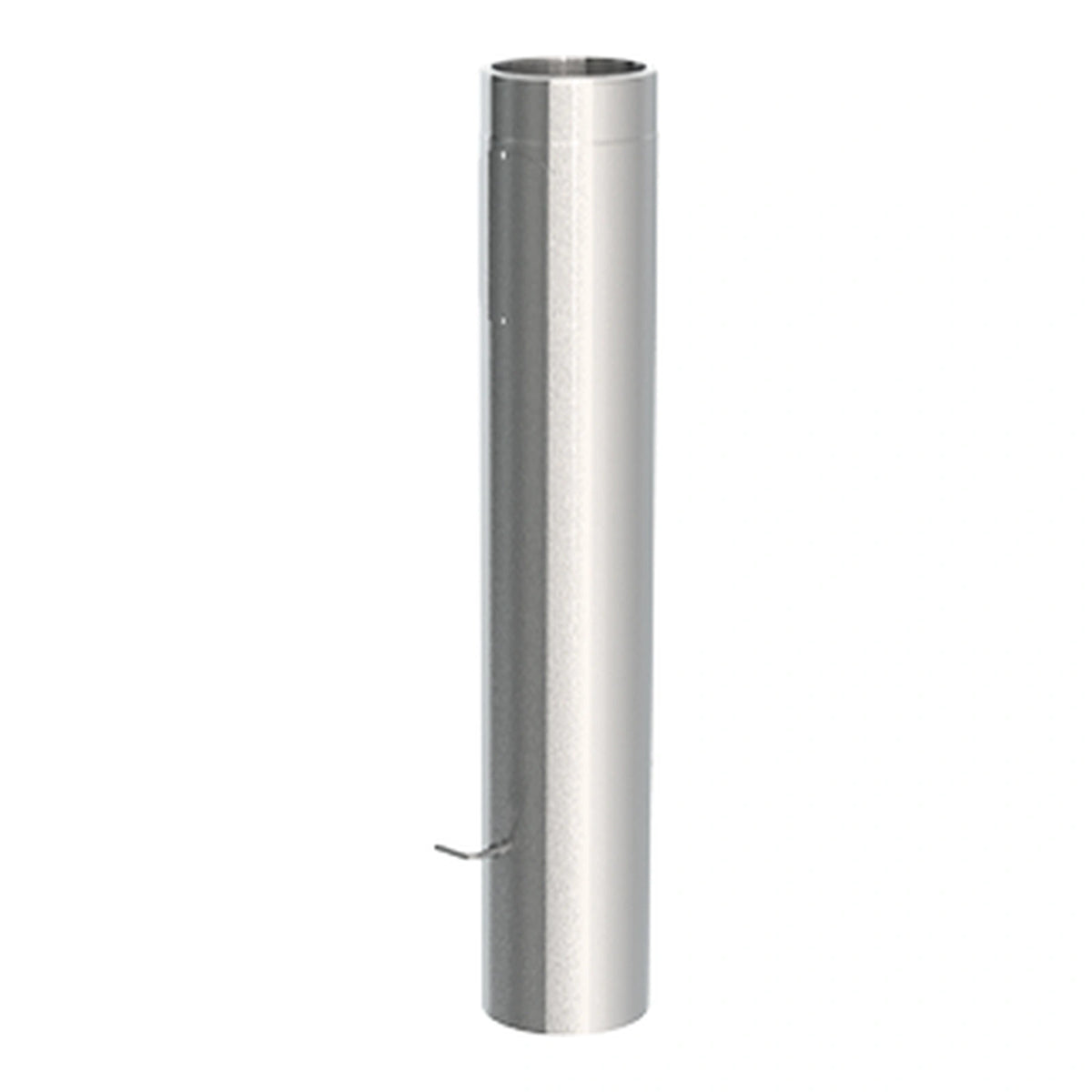 Jeremias ISO-LINE Gedämmtes Ofenrohr mit Klappe und Tür, 1000 mm, Edelstahl gebürstet, mit Tür
