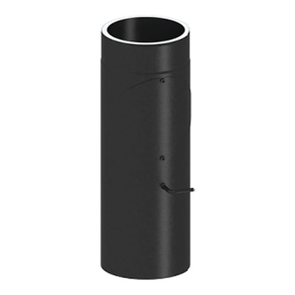 Jeremias ISO-LINE Gedämmtes Ofenrohr mit Klappe und Tür, 500 mm, Schwarz, mit Tür