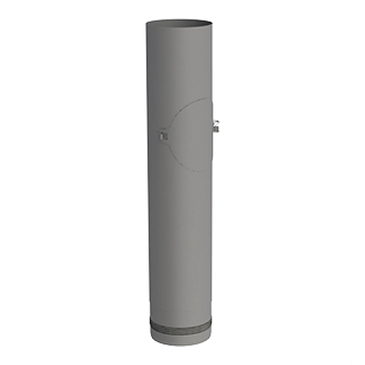 Jeremias PELLET-LINE Pelletrohr mit Revision, 500 mm, Gussgrau