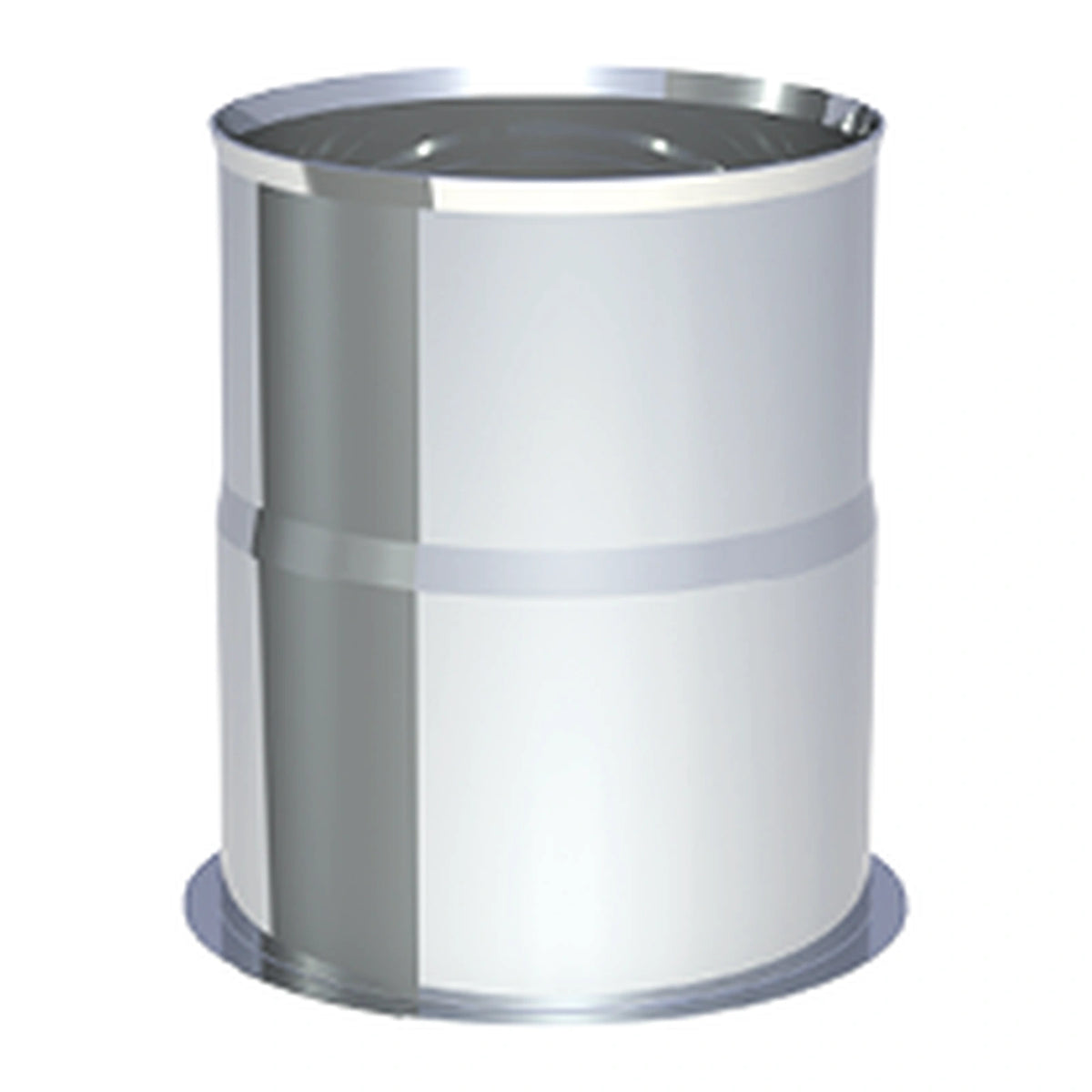 Jeremias PELLET-LINE Pelletrohr Wandfutter druckdicht, Unlackiert