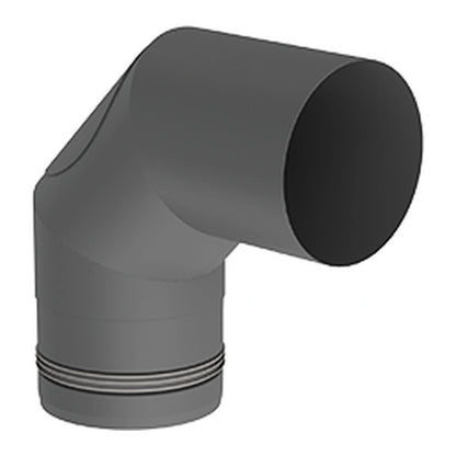 Jeremias PELLET-LINE Pelletrohrbogen 90 Grad mit Revision, Gussgrau