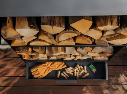 Kaminholzregal CookKing Vento 150x80x30cm