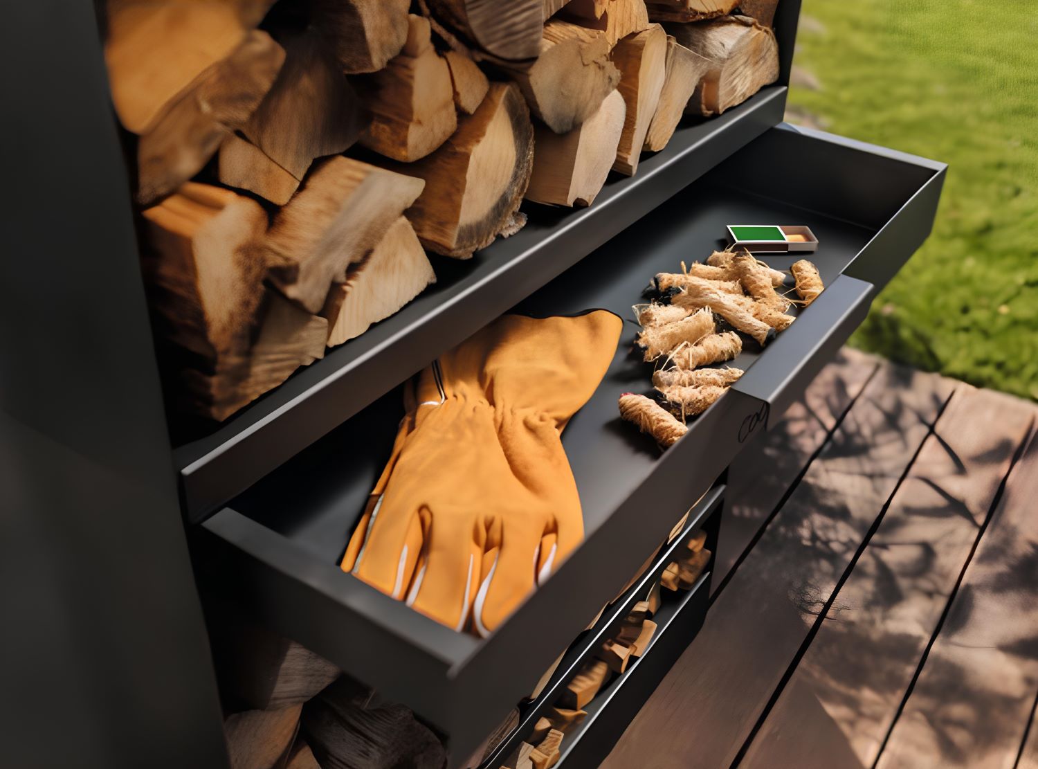 Kaminholzregal CookKing Vento 150x80x30cm