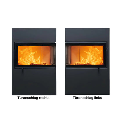 Kaminofen Austroflamm Dexter 2.0 links, rechts nebeneinander