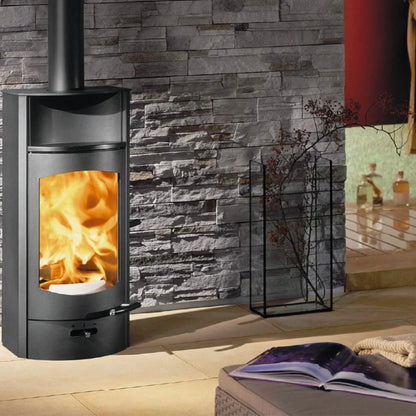 Kaminofen Austroflamm Flok 2.0 (4 kW) Stahl, Rauchrohranschluss oben