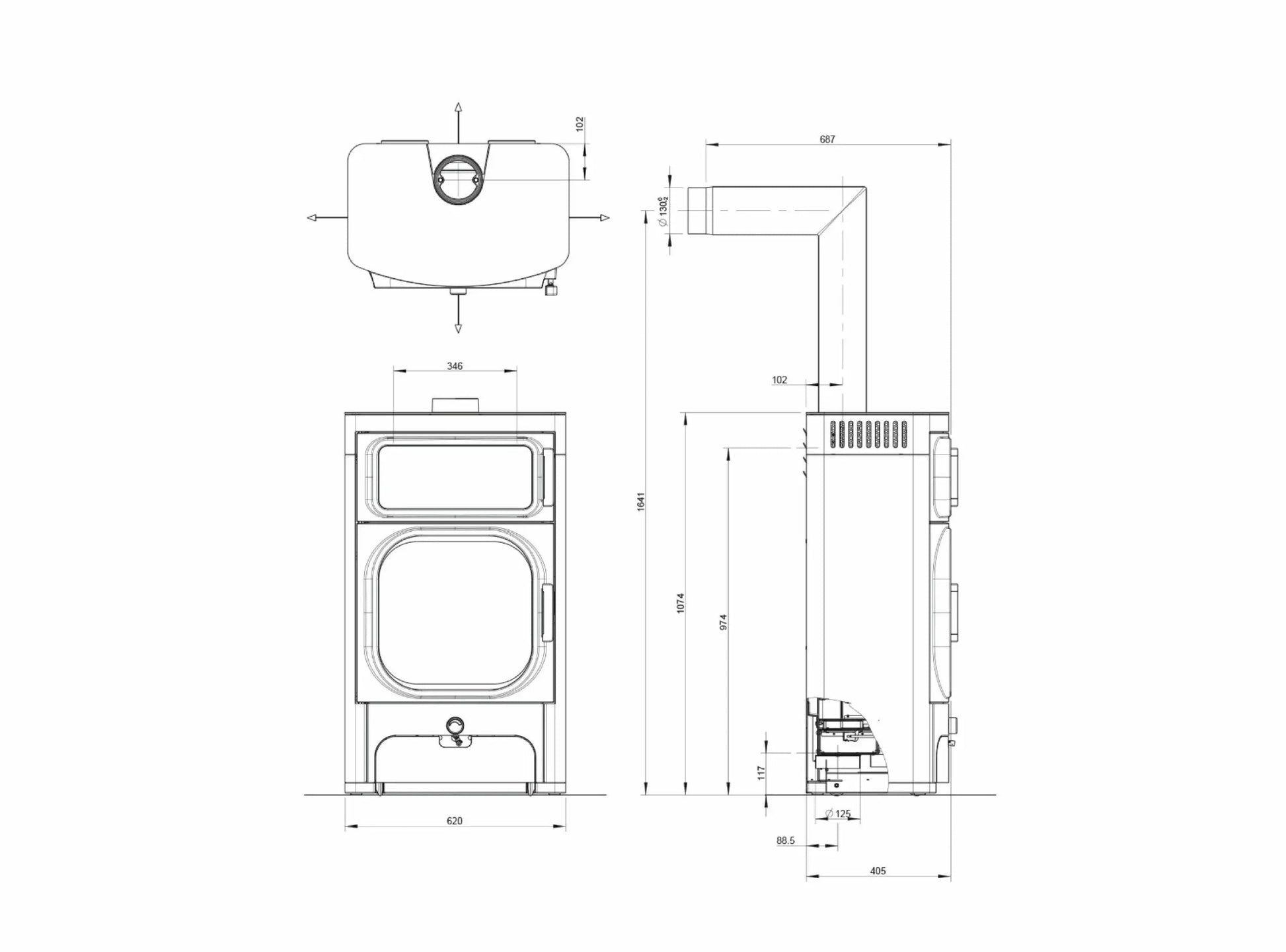 Kaminofen Austroflamm Heidi Back 2.0 - ofenerlebnis.de 