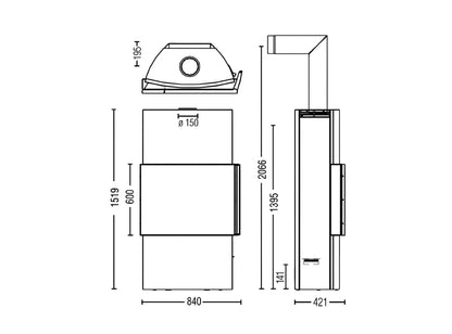 Kaminofen Austroflamm Lounge Xtra 8 - ofenerlebnis.de