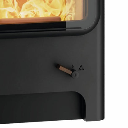 Kaminofen Austroflamm Luca Cook 7 kW mit Herdplatte Abgang hinten