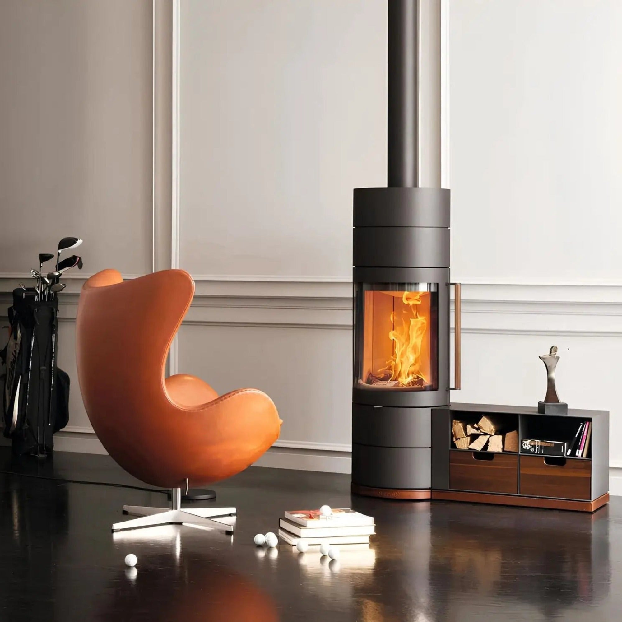 Kaminofen Austroflamm Lux im Wohnraum