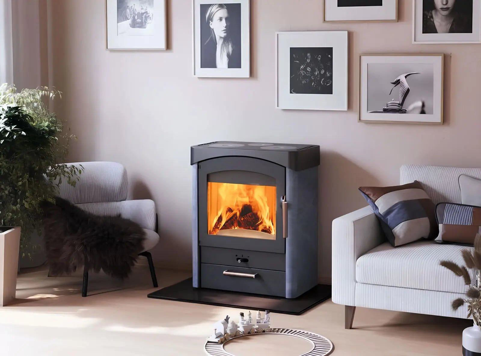 Kaminofen Austroflamm Pallas Specksteinverkleidung - ofenerlebnis.de