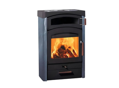 Kaminofen Austroflamm Pallas Back mit Specksteinverkleidung - ofenerlebnis.de