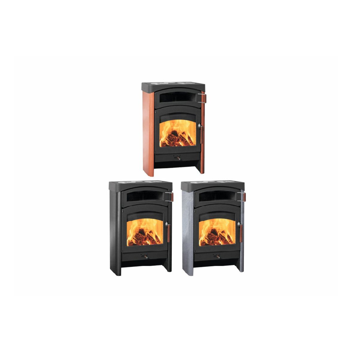 Kaminofen Austroflamm Pallas Back 9 kW Farbvarianten