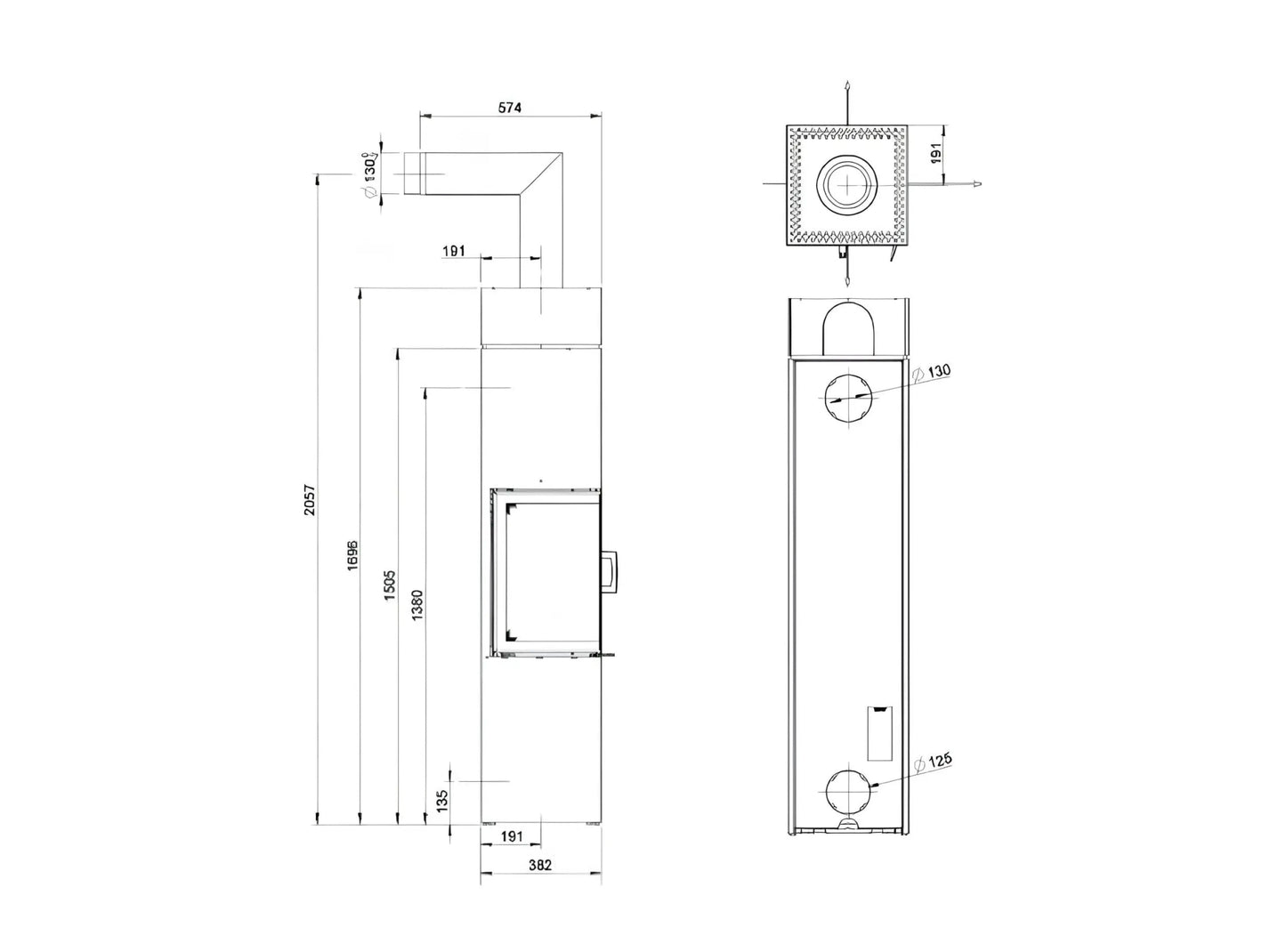 Kaminofen Austroflamm Slim 3.0 Technische Daten - ofenerlebnis.de