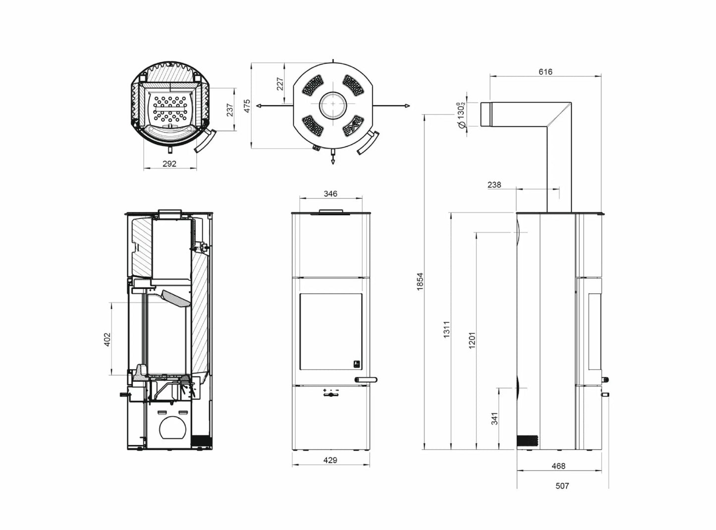Kaminofen Austroflamm Tower Xtra 2.0 - ofenerlebnis.de