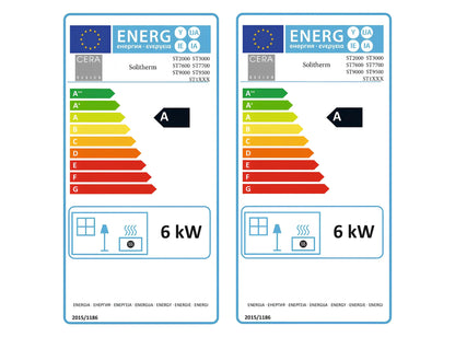 CERA DESIGN Kaminofen SOLITHERM Energielabel - Ofenerlebnis.de