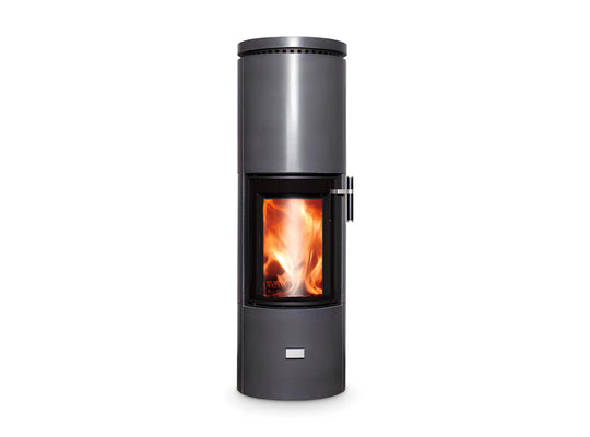 Freigestellter Kaminofen CERA DESIGN Solitherm Beton mit 6 kW