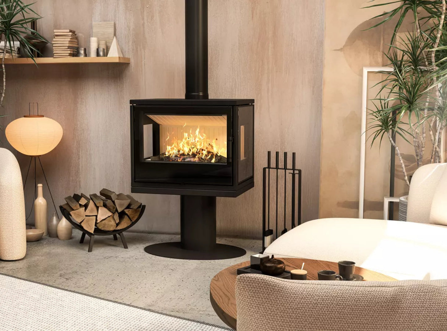 Kaminofen HITZE CF 3S 700 – Wohnraumansicht