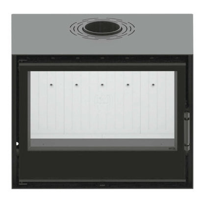 Kaminofen Hitze CF700 | 8,5 kW – Kaminofen in gerader Vorderansicht auf Weiß