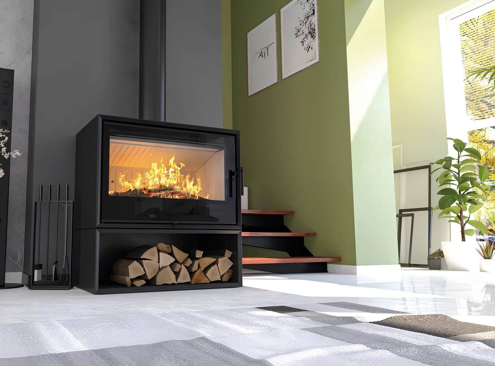 Kaminofen Hitze CF800